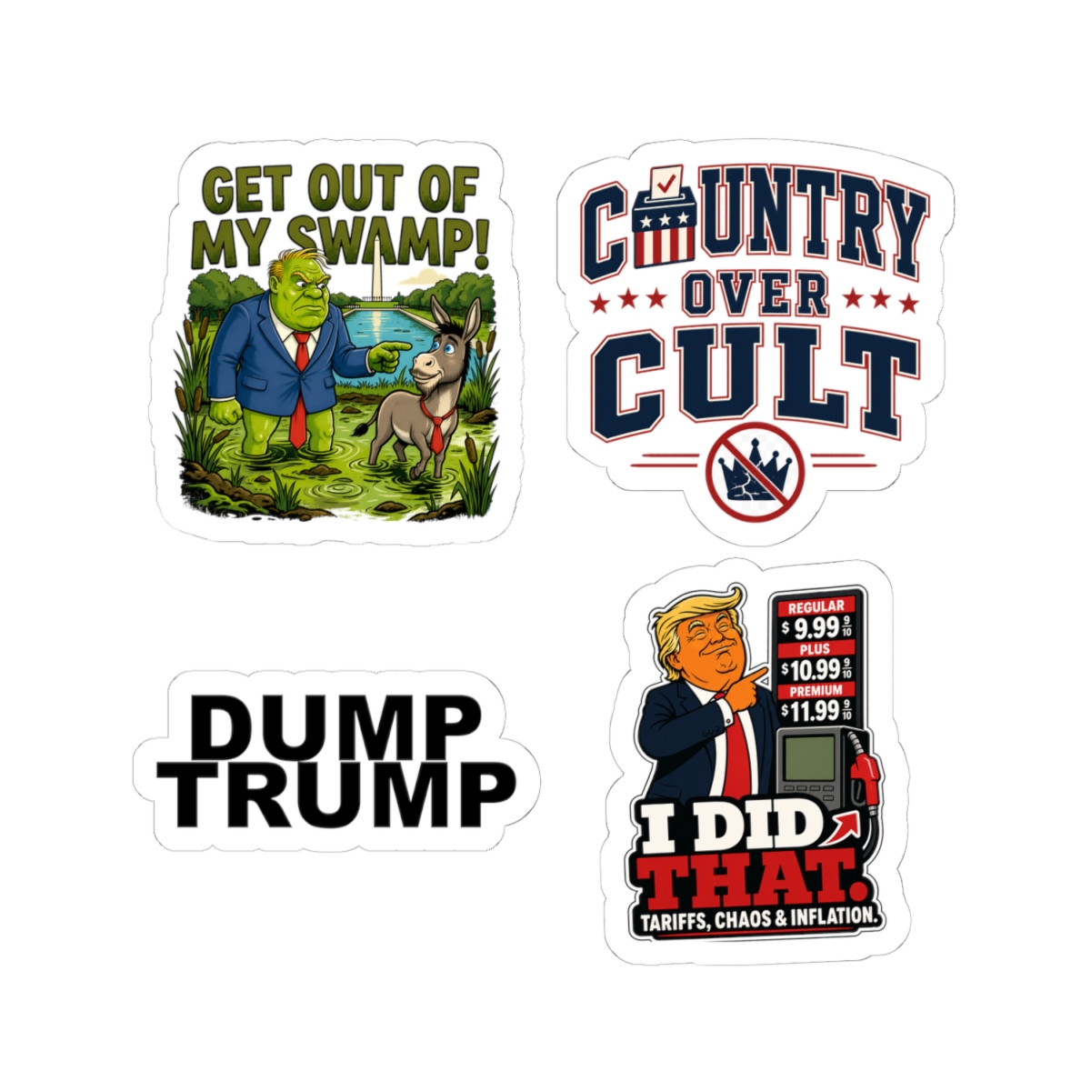 Anti-Trump Sticker Variety Pack — Sticker